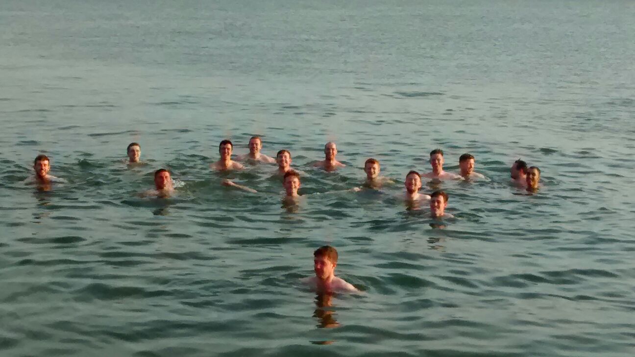 Our Adult Hurlers enjoyed a dip in the sea on Monday evening after training in the sunshine.