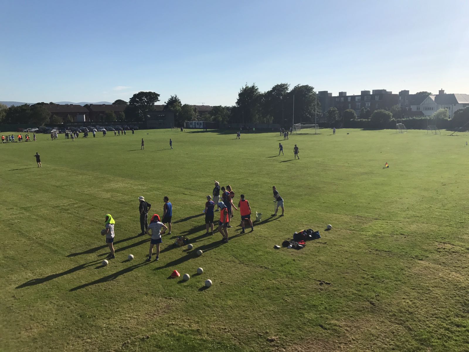 The line look in in intense heat during our AFL2 win over St Anne's on Saturday