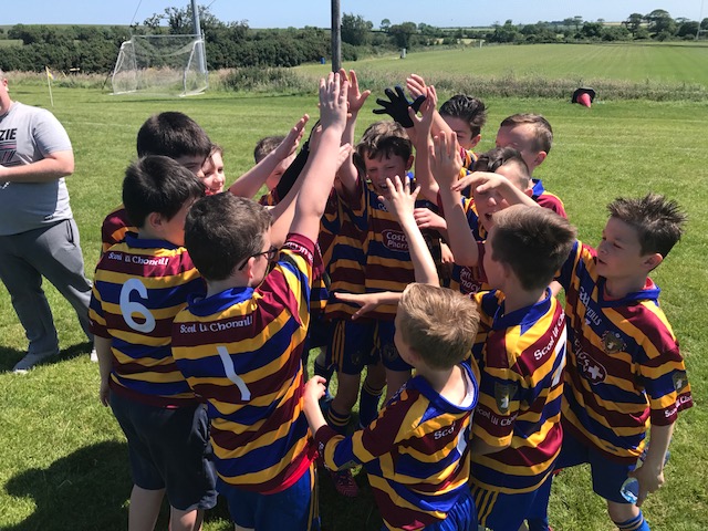 Despite suffering their first loss of the season the u11s can bee seen here showing the resilience and togetherness that epitomises Scoil no matter the age!