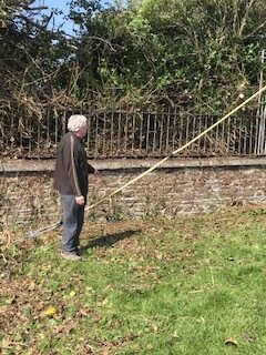 Peter Morley looking tending to the club grounds